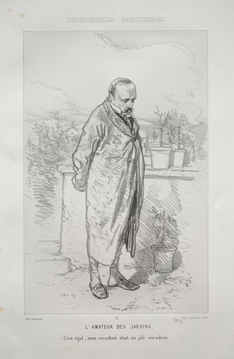 De Tuinliefhebber door Paul Gavarni