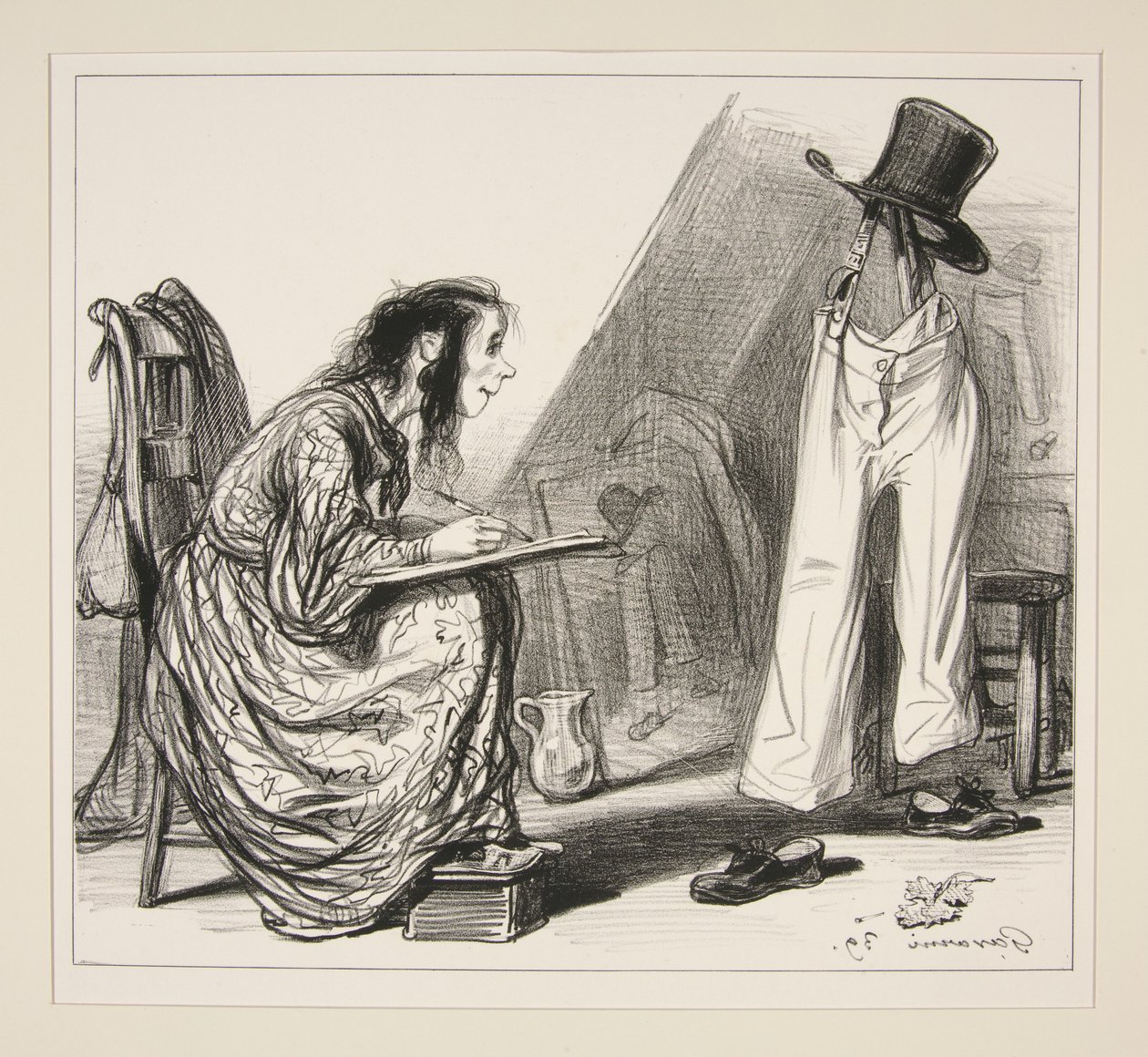 De schilderkunst door Paul Gavarni