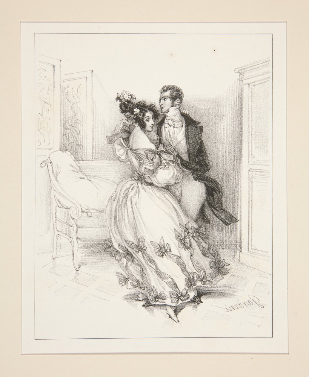 La Valse door Paul Gavarni