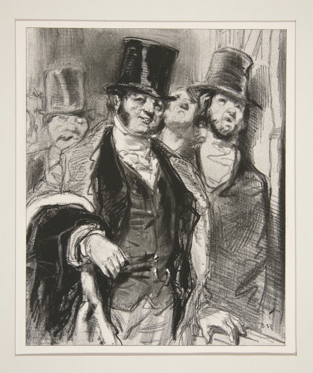 De heer van de debutante. door Paul Gavarni