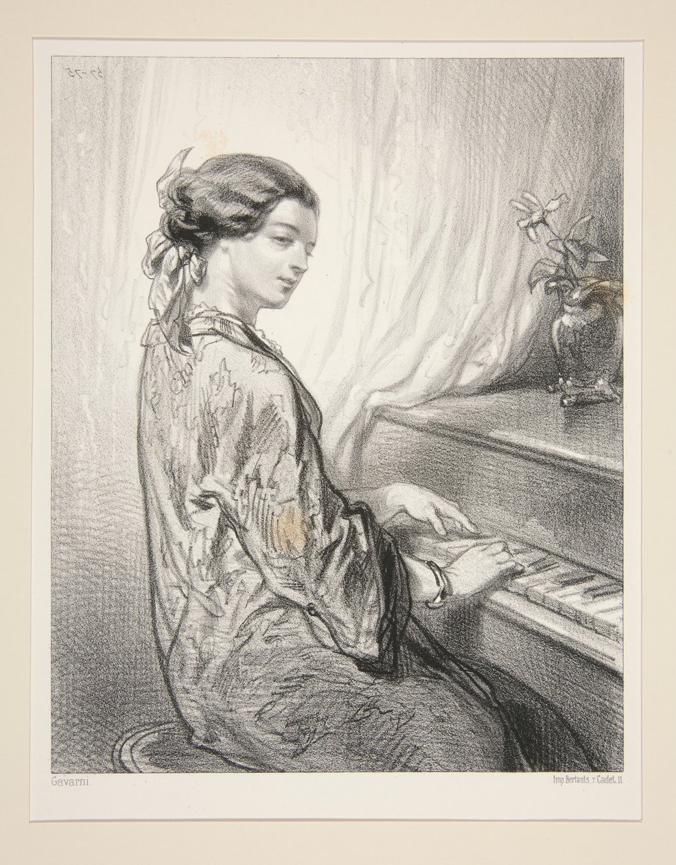 Vrouwelijke kunstenaars / Mistress W.G... door Paul Gavarni