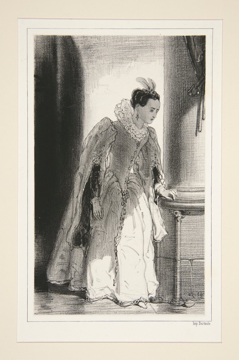 Marguerite de France. 1560. door Paul Gavarni