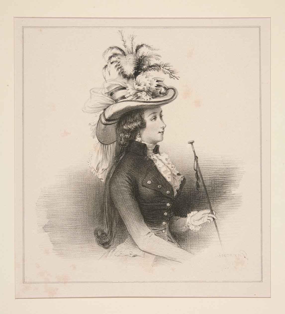Parijse mode in 1787 door Paul Gavarni
