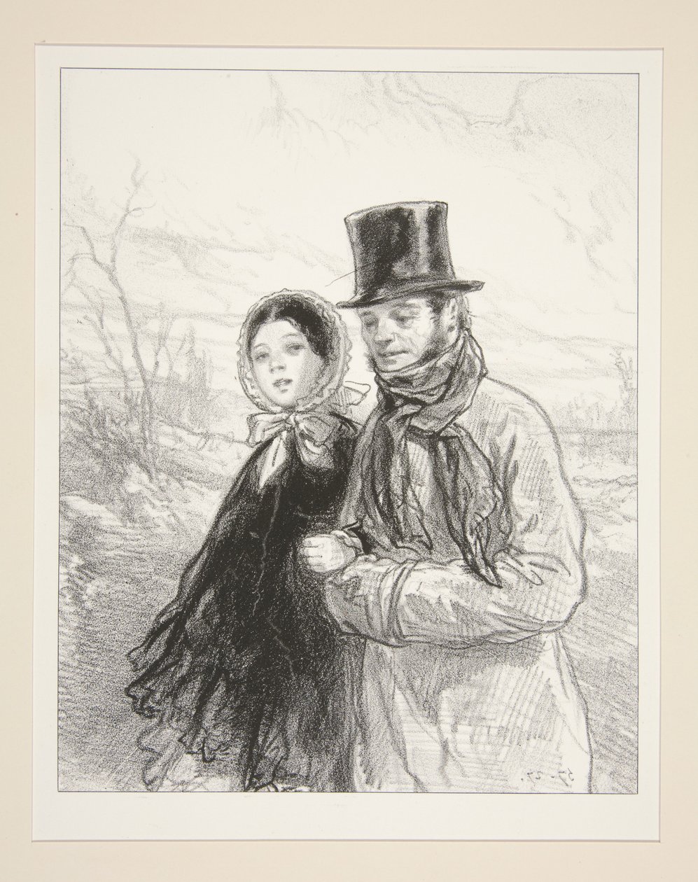 Mijn dochter gaat haar grote stuk spelen door Paul Gavarni