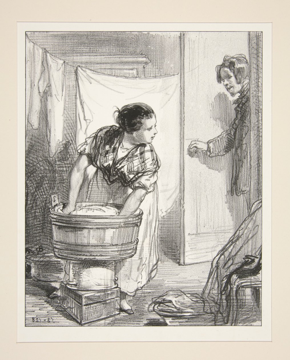 Mevrouw de Chateaurouge, alstublieft – Hé! Dat is mijn Pierrot! door Paul Gavarni