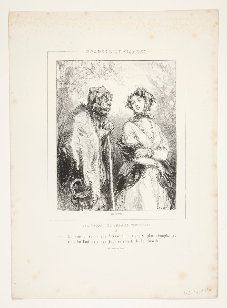 Madame la femme: une altesse qui n door Paul Gavarni