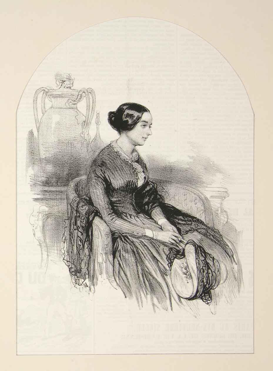 Mevrouw Nourtier door Paul Gavarni