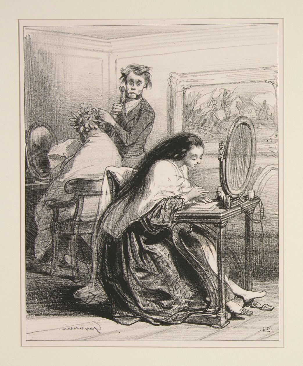 Meneer de sergeant-majoor... door Paul Gavarni