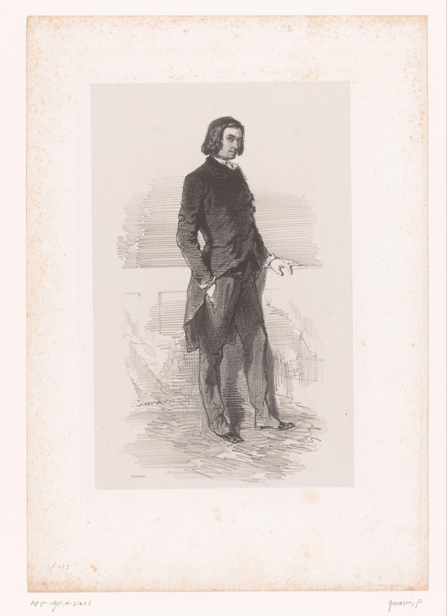 Portret van Étienne Mélingue door Paul Gavarni