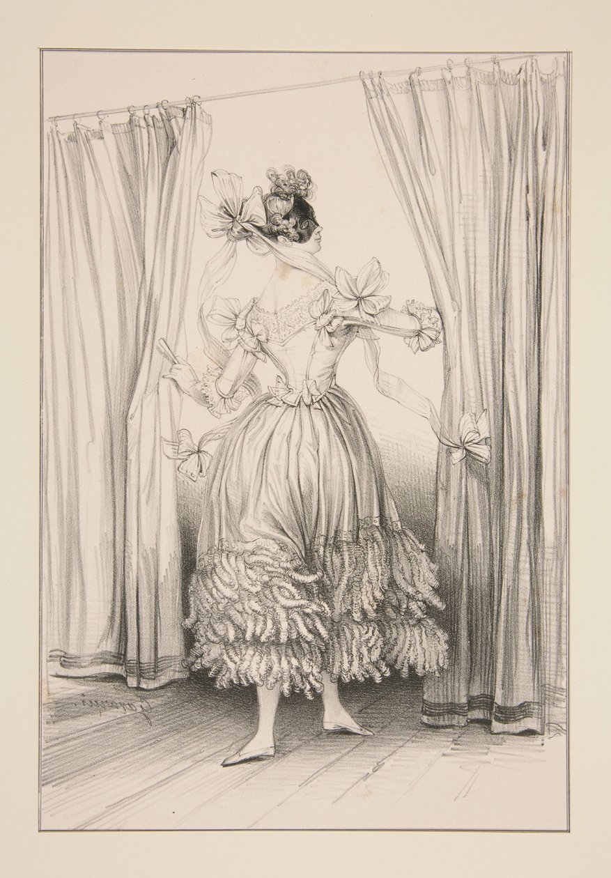 Señorita. door Paul Gavarni