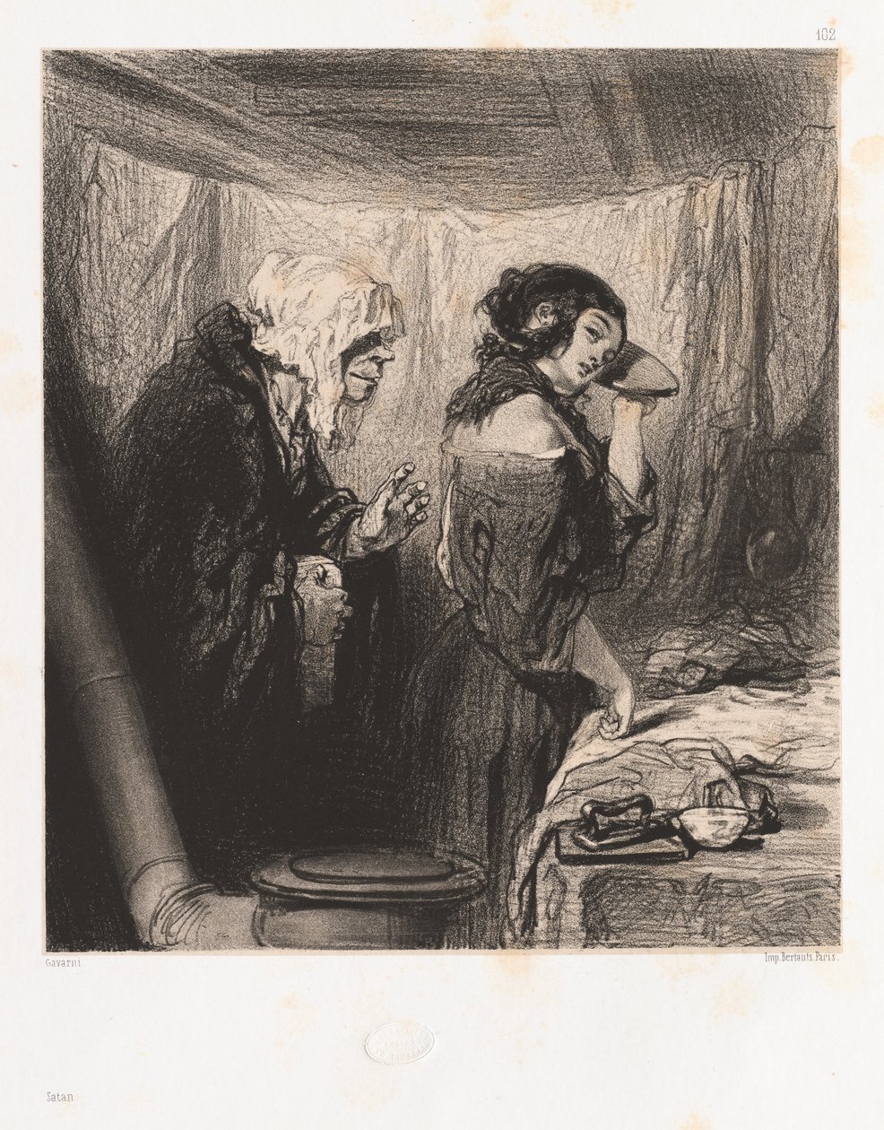 De duivel door Paul Gavarni