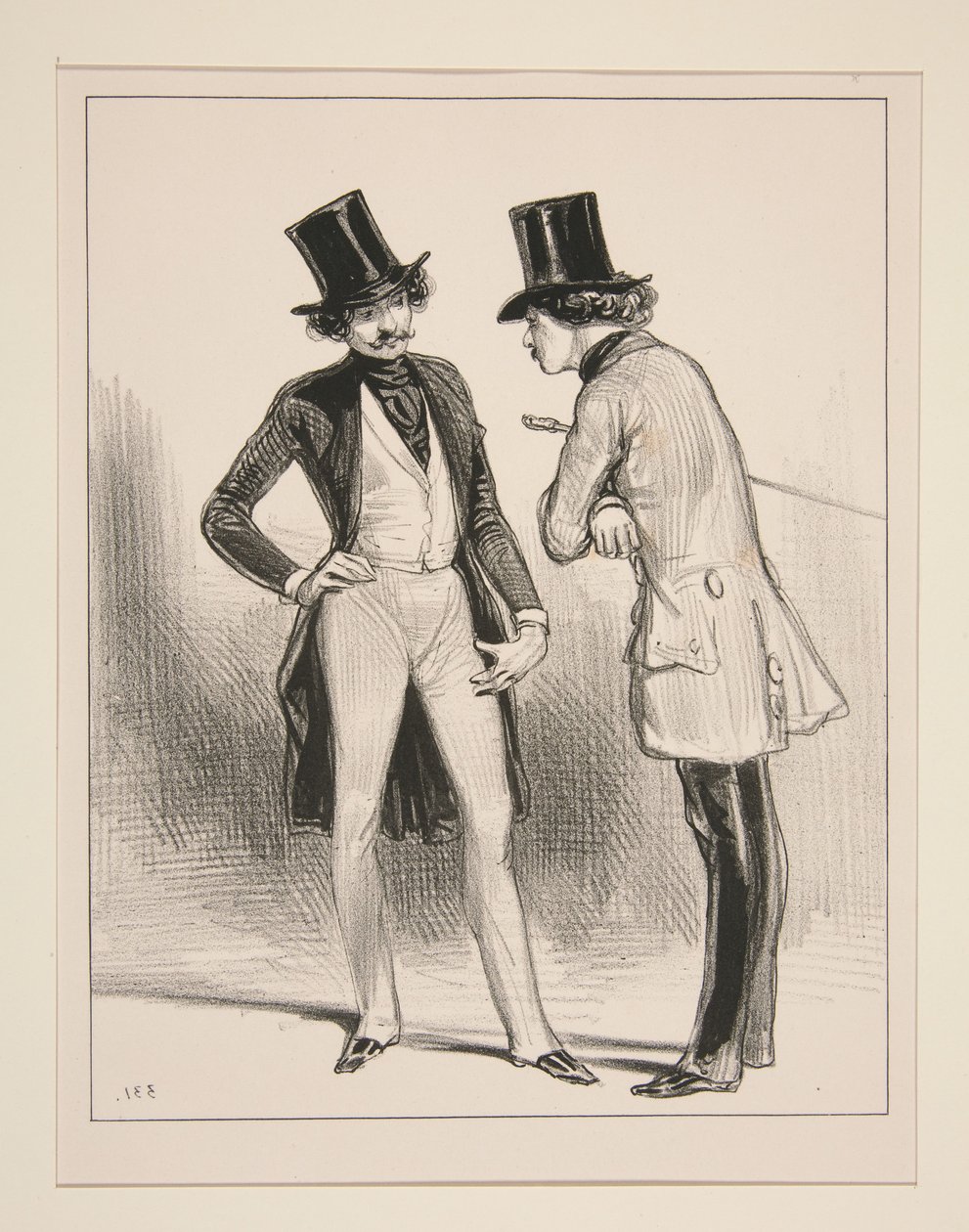 Je weet toch wel dat Maurice en Charles altijd van alles met elkaar uithaalden ten koste van de kleine Zelie... door Paul Gavarni