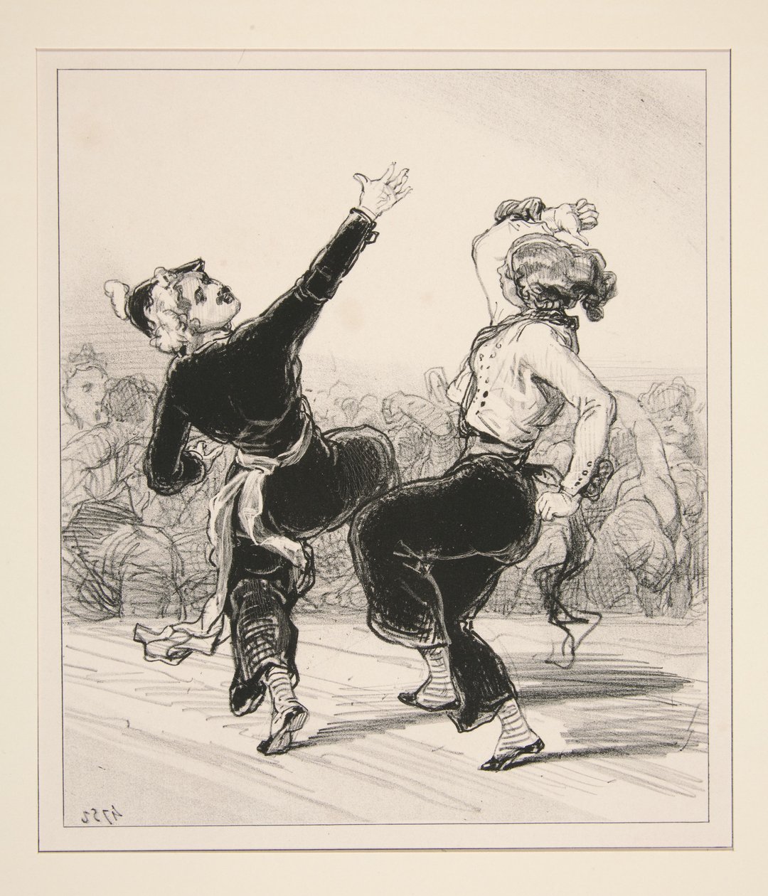 En een menuet. door Paul Gavarni
