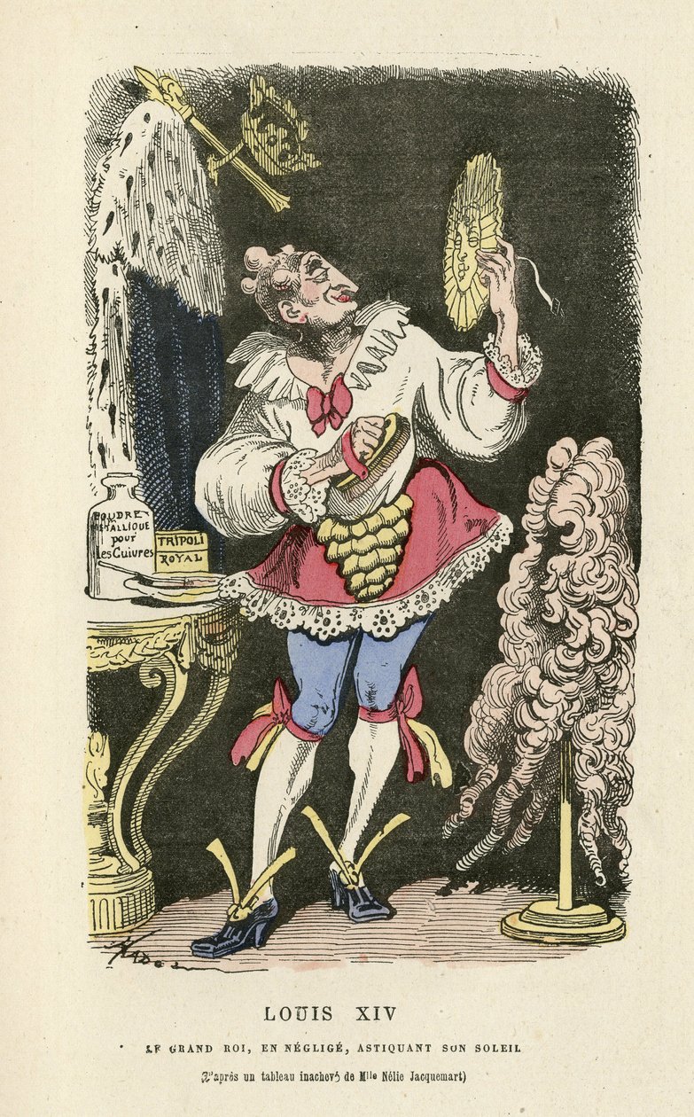 Illustratie van Hadol in Histoire de France tintamarresque, ca. 1880 door Paul Hadol