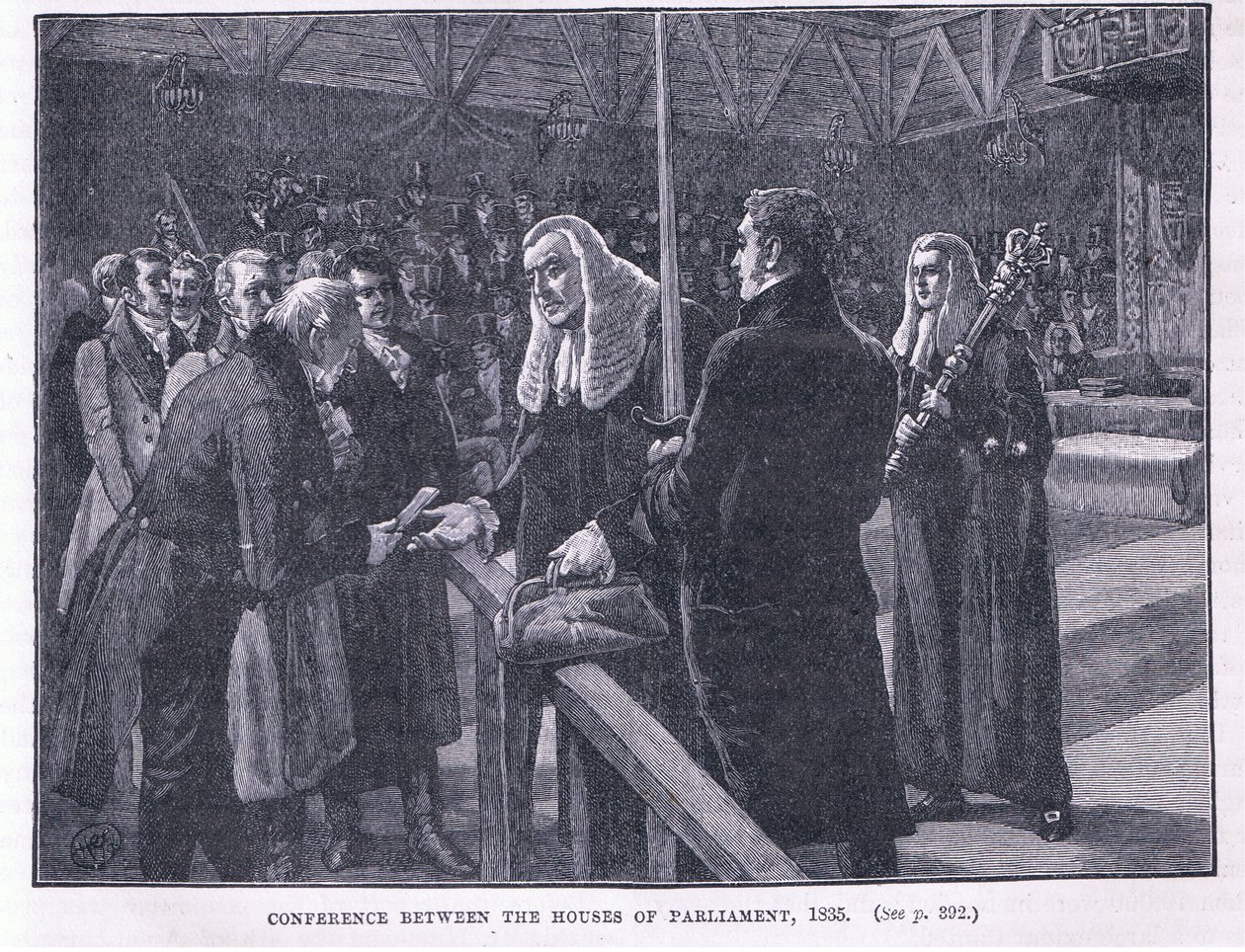 Conferentie tussen de Huizen van het Parlement AD 1835 door Paul Hardy