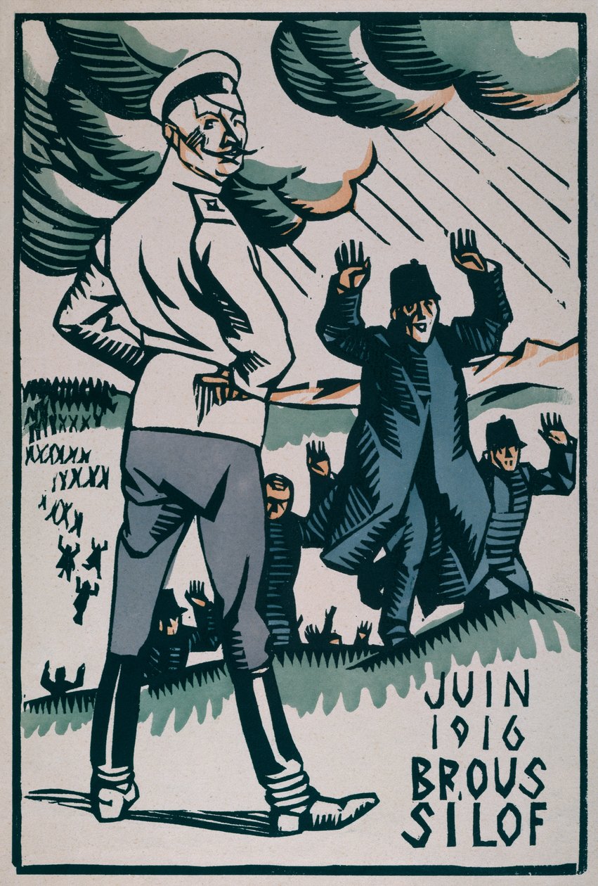 Brusilov-offensief van juni 1916 door Paul Hermann