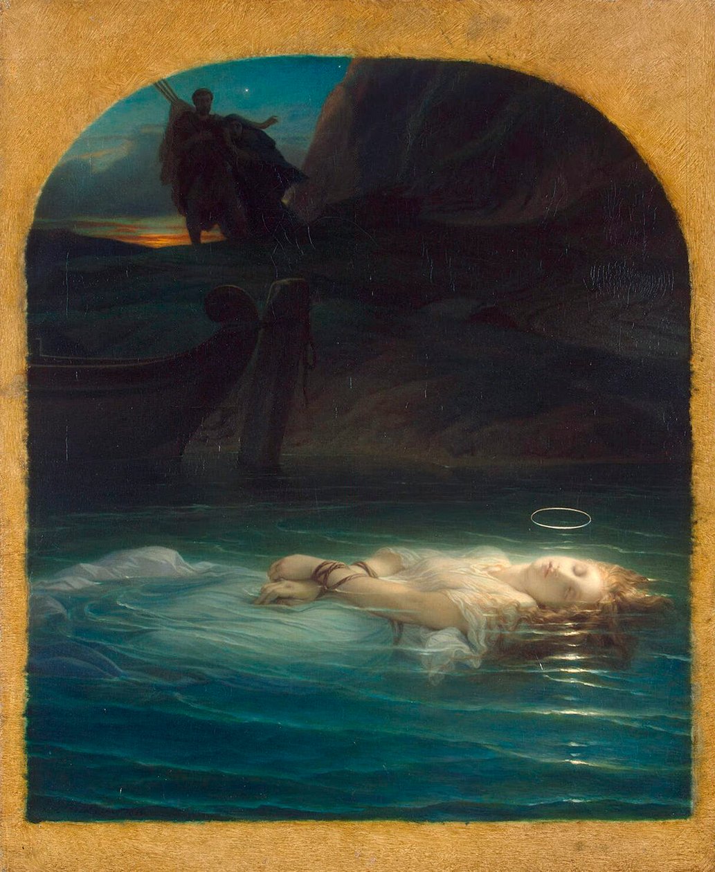 Christelijke martelaar verdronken in de Tiber tijdens het bewind van Diocletianus, 1853 door Paul Delaroche