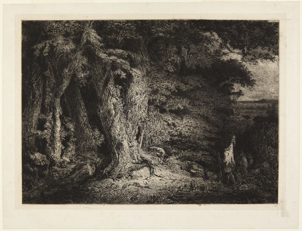 Ingang tot het bos, of Het struikgewas door Paul Huet