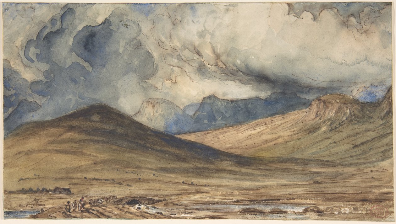 Bergen van de Auvergne door Paul Huet