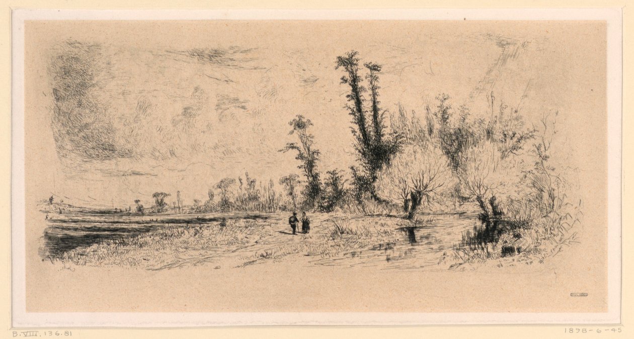 Saulée in de omgeving van Parijs door Paul Huet