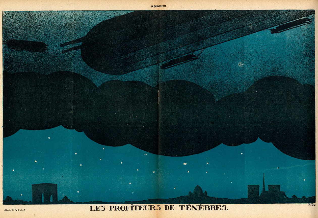 La Baionnette, Satirisch in Kleuren door Paul Iribe