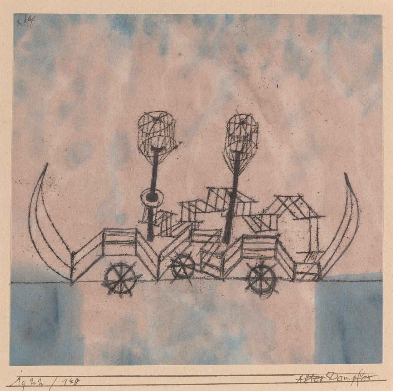 Alter Dampfer door Paul Klee