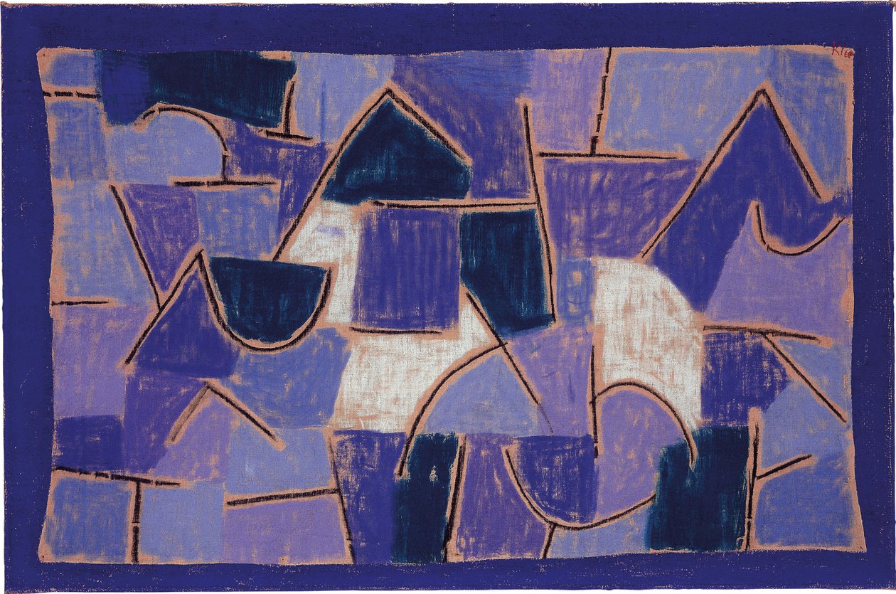 Blauwe Nacht, 1932 door Paul Klee