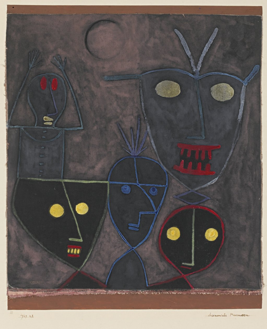 Demonische Poppen, 1929 door Paul Klee