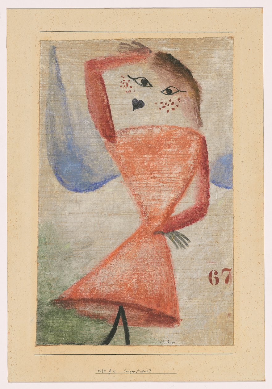 Fragment nr. 67 (Engel) door Paul Klee