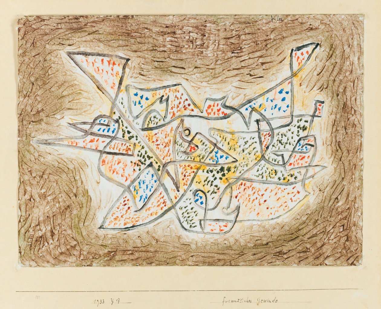 Vriendelijke kronkelingen door Paul Klee