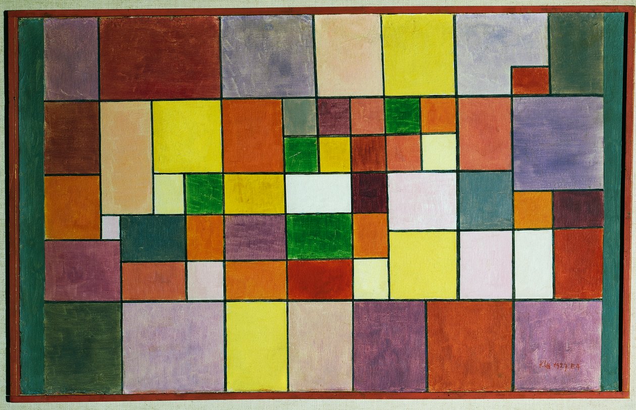 Harmonie van Noordse Flora door Paul Klee