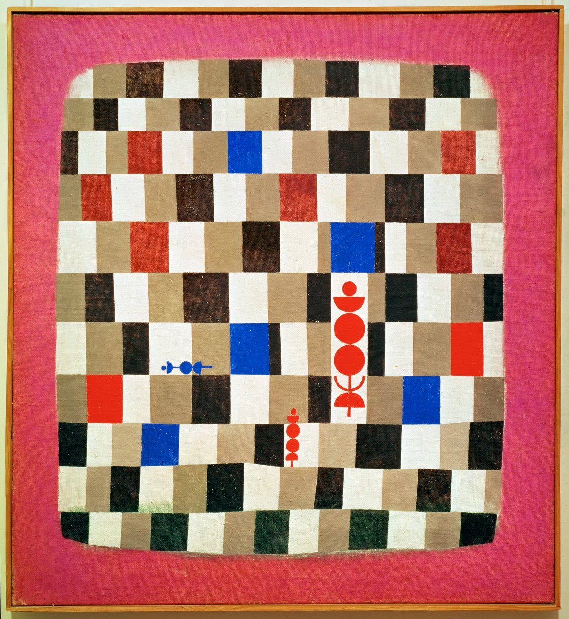 Groot schaakbord (hijgen) door Paul Klee