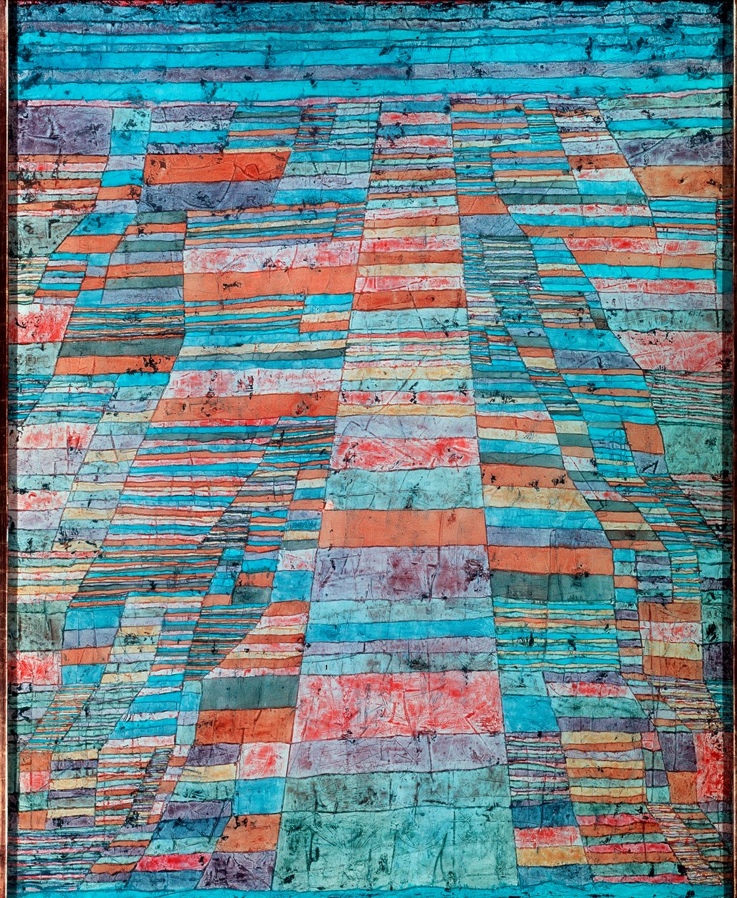 Hoofdweg en zijwegen door Paul Klee