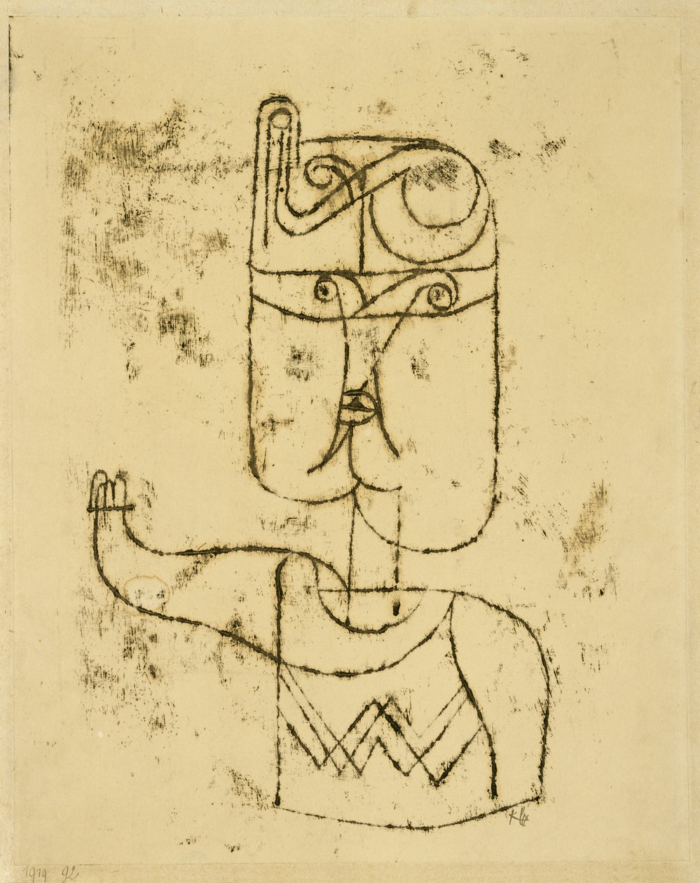 Mathematisches Bildnis door Paul Klee