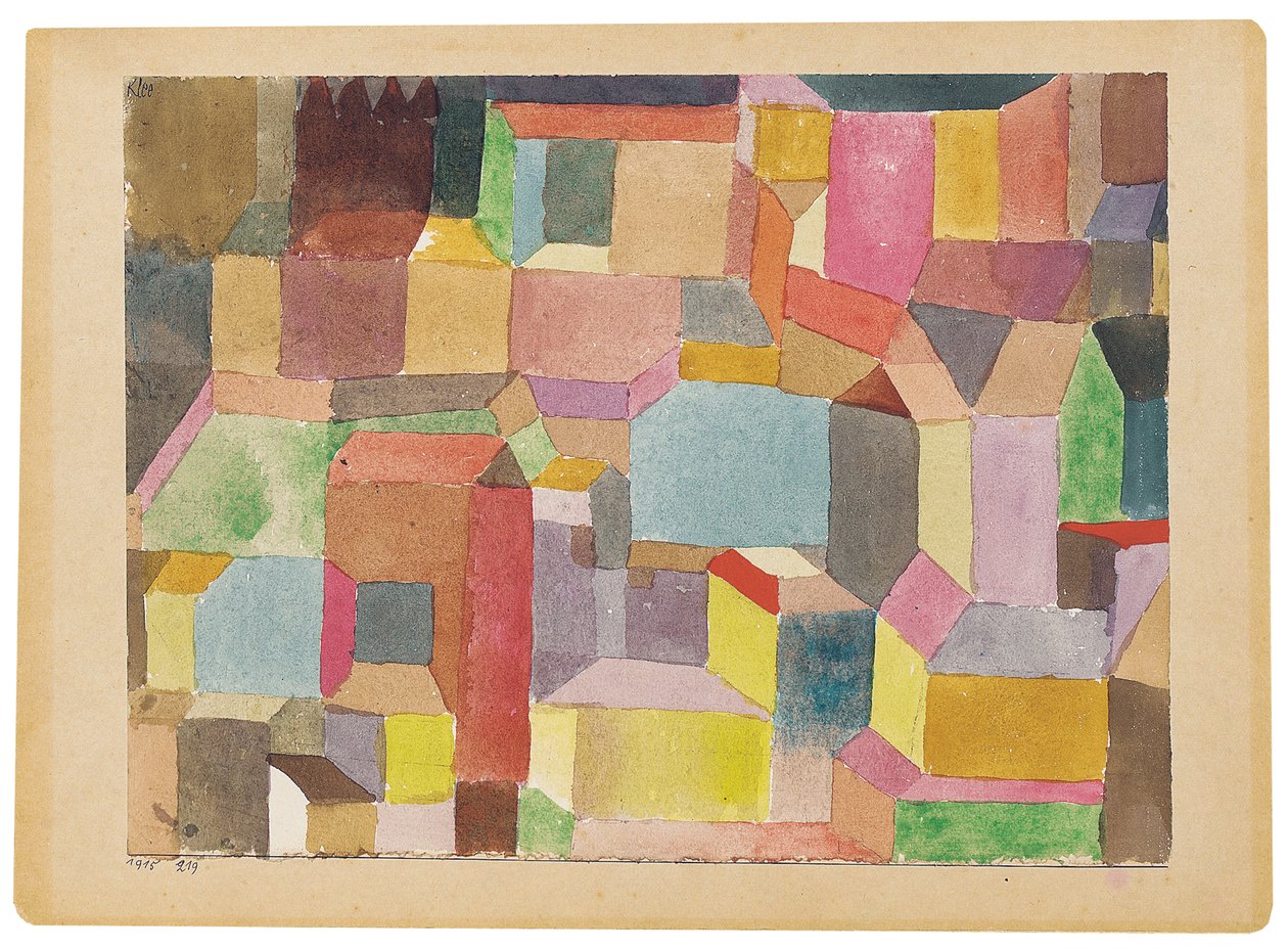 Middeleeuwse stad door Paul Klee