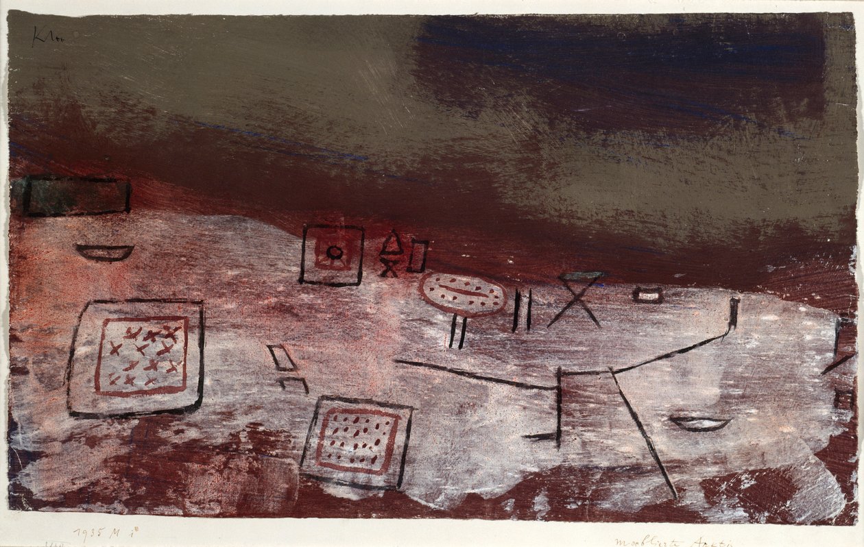 Gemeubileerde Arktis. 1935 door Paul Klee