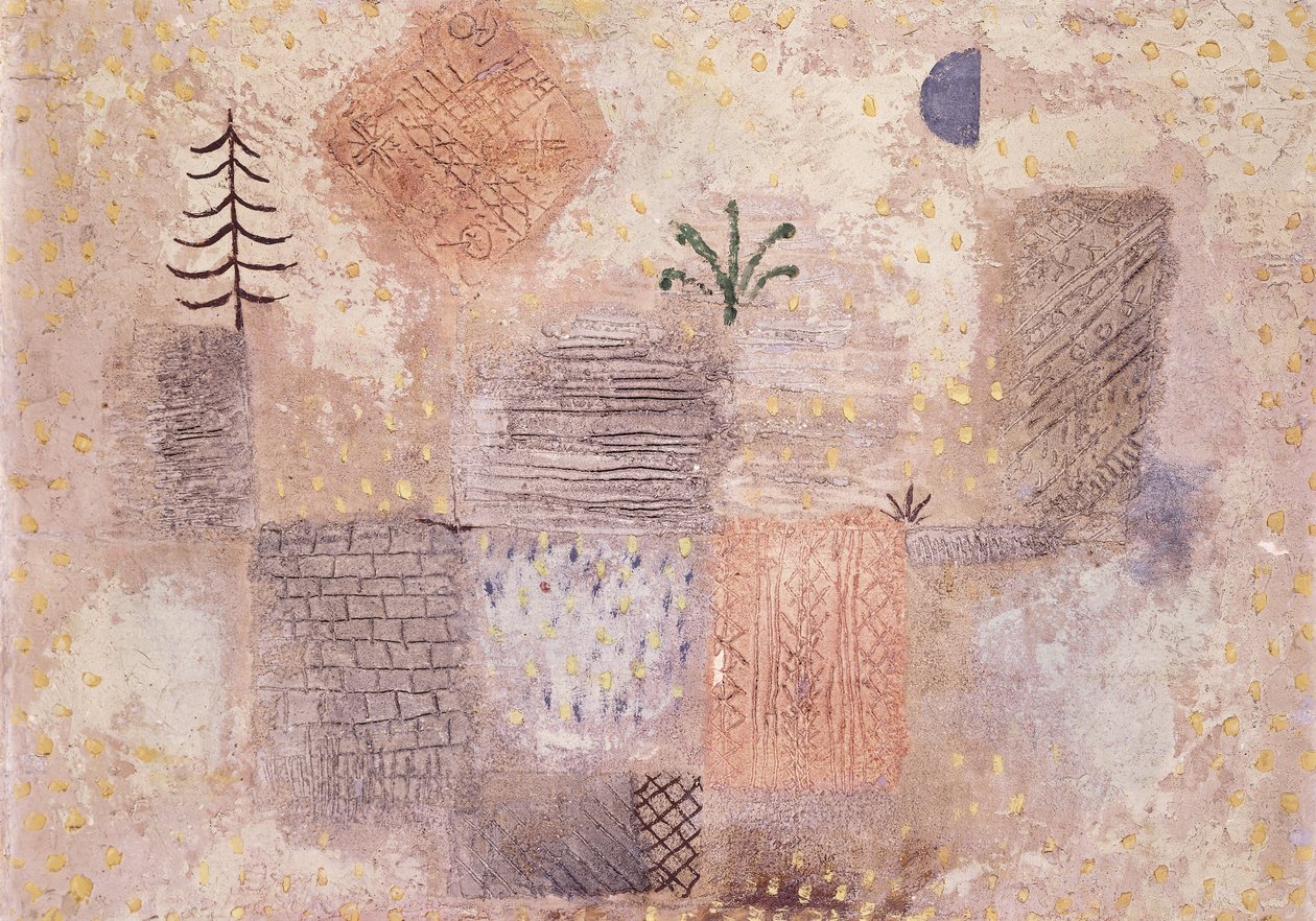 Park met de Koele Halve Maan door Paul Klee