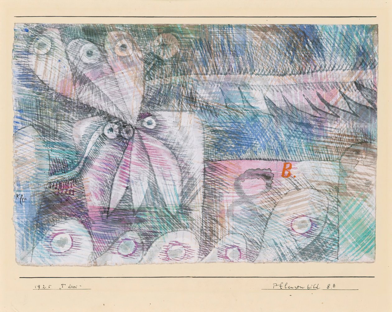 Planten Beeld 8.B., 1925 door Paul Klee
