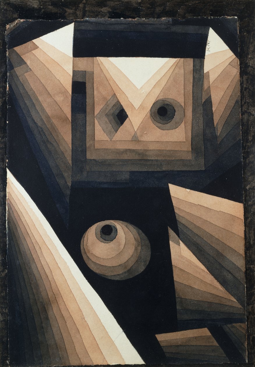 Rode gradatie door Paul Klee