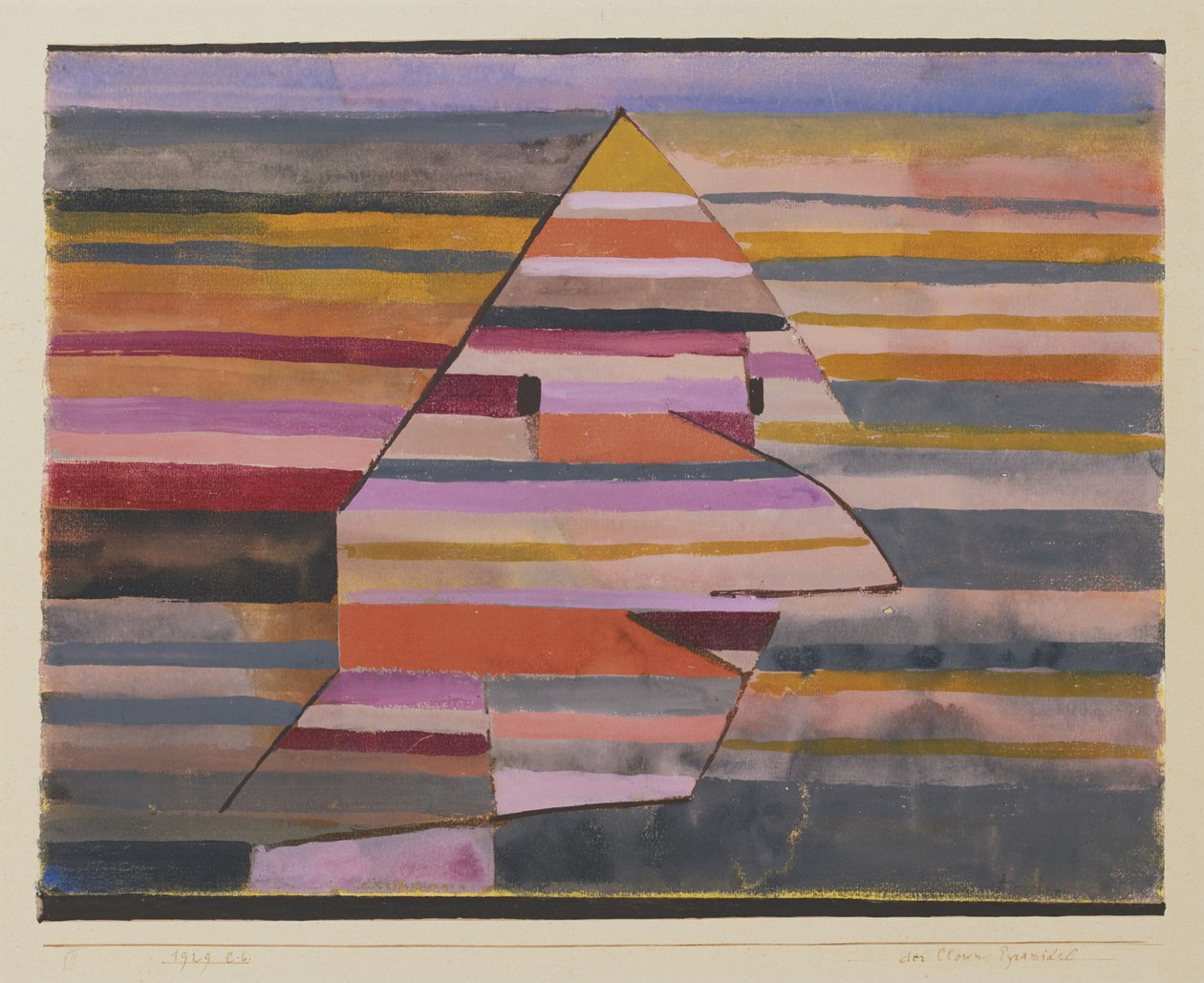 De piramide clown door Paul Klee