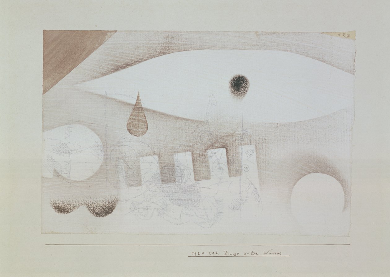 Dingen onder Water door Paul Klee
