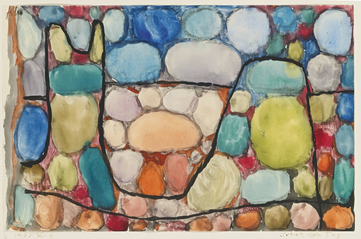 Schat boven de grond door Paul Klee