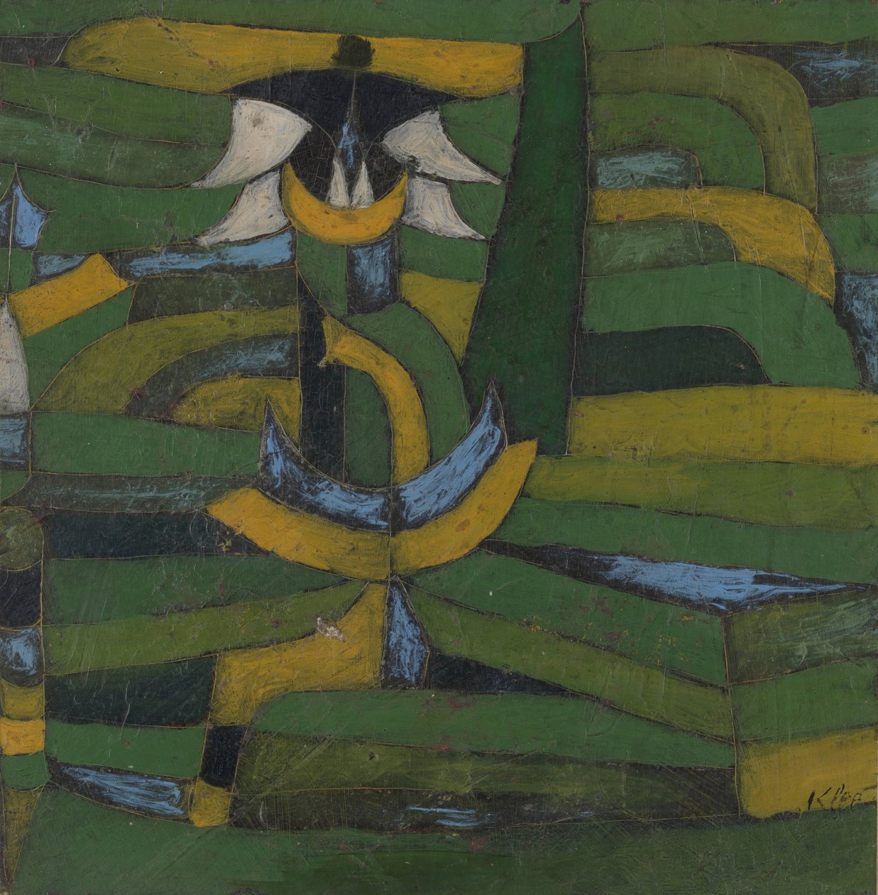 Witte Bloesem in de Tuin, 1920 door Paul Klee