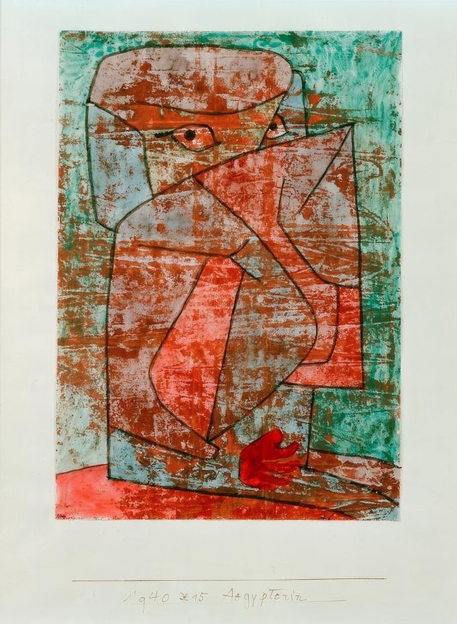 Egyptische Vrouw door Paul Klee