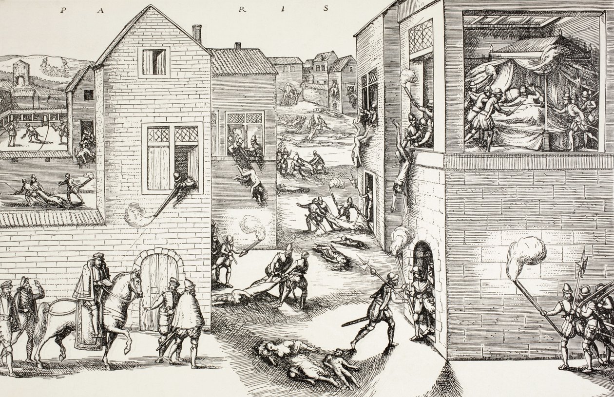 Het bloedbad op St. Bartholomeusdag in augustus door Paul Lacroix