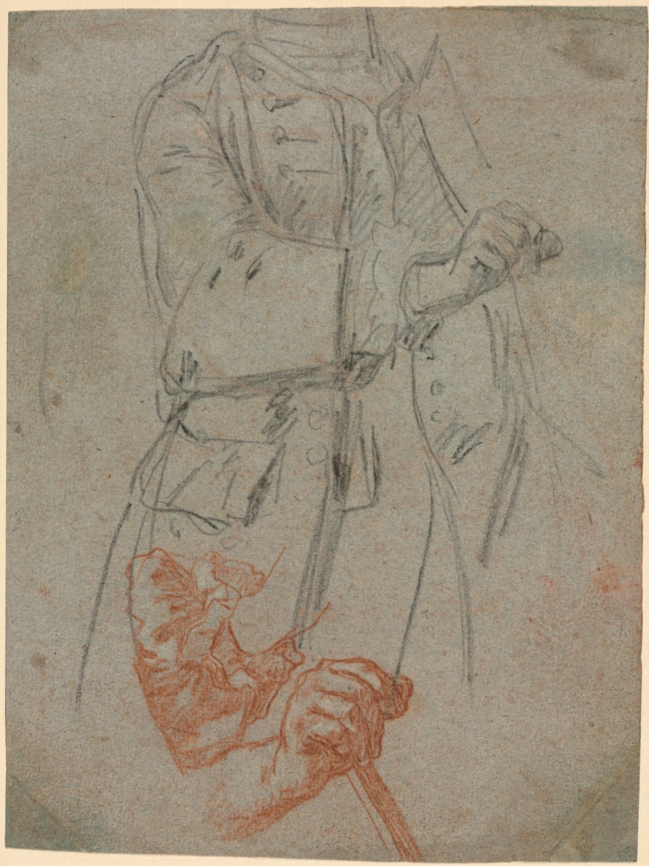 Studies van een Kostuum, Mouw en Hand door Paul Michel Hossard