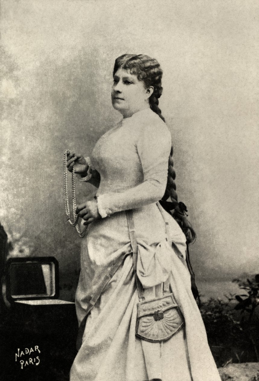 Portret van Marie felix , Miolan , Carvalho (foto) door Paul Nadar