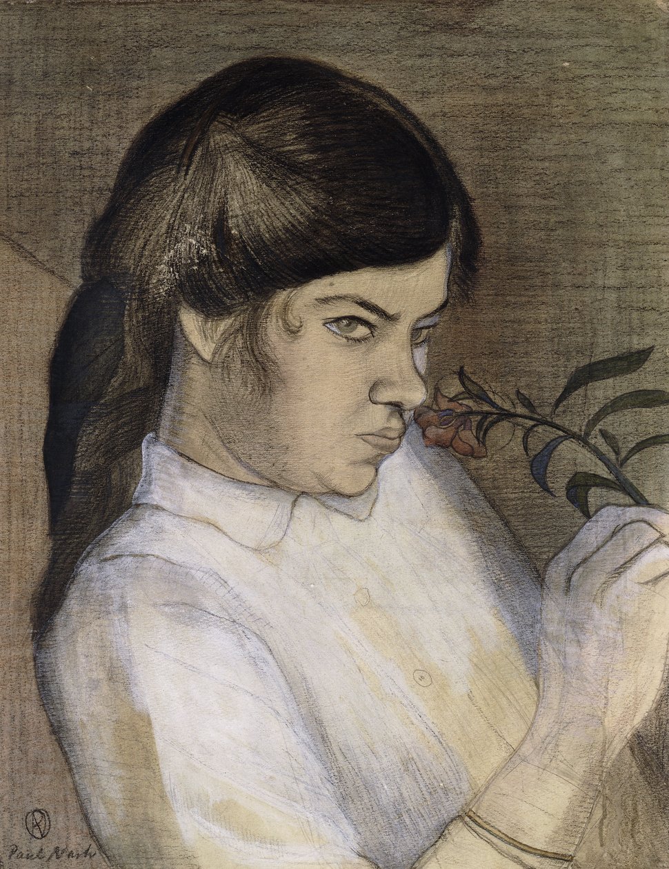 Portret van Barbara Nash, de Zus van de Kunstenaar, c.1911-12 door Paul Nash