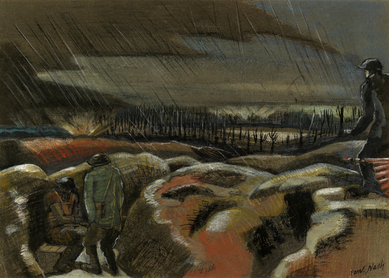 Schelpkegel, Zillebeke door Paul Nash