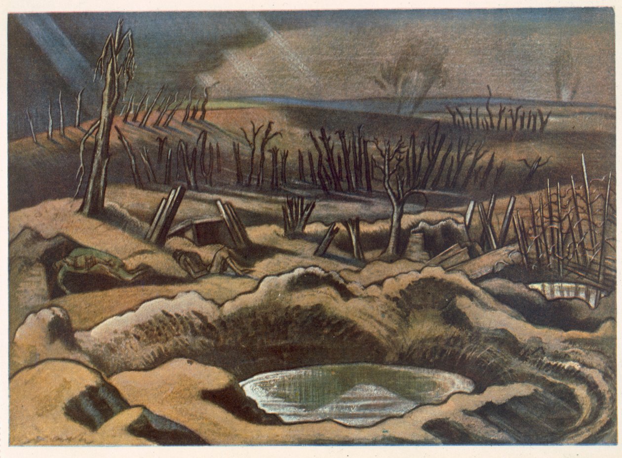 Het Veld bij Passchendaele, British Artists at the Front, Vervolg van The Western Front, Deel Drie, Paul Nash door Paul Nash